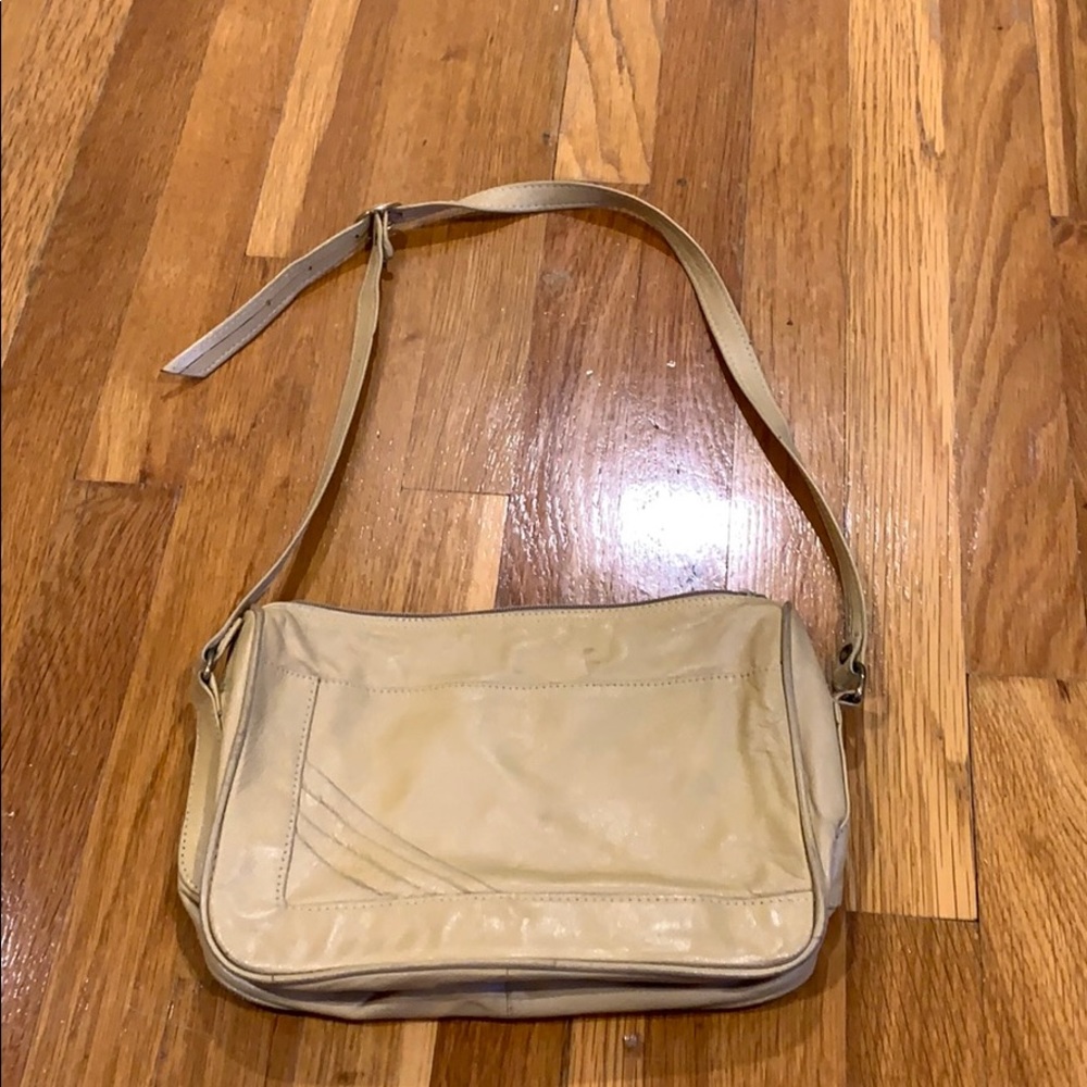 Vintage Camel Leather Bag